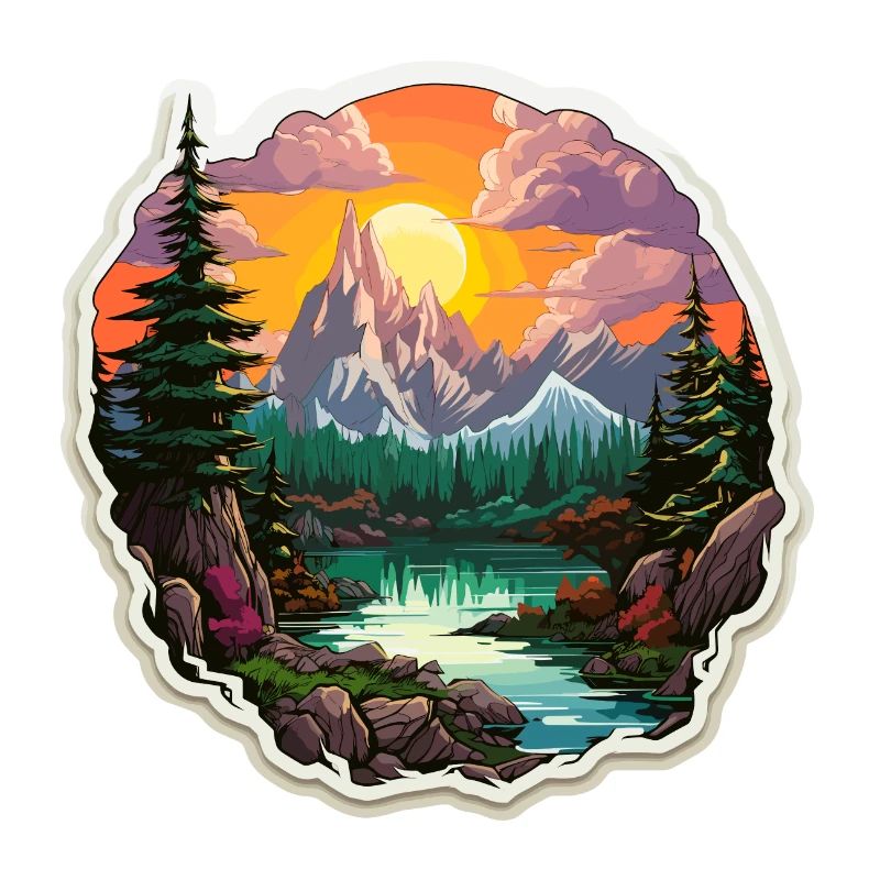 Landschaft - Illustration
