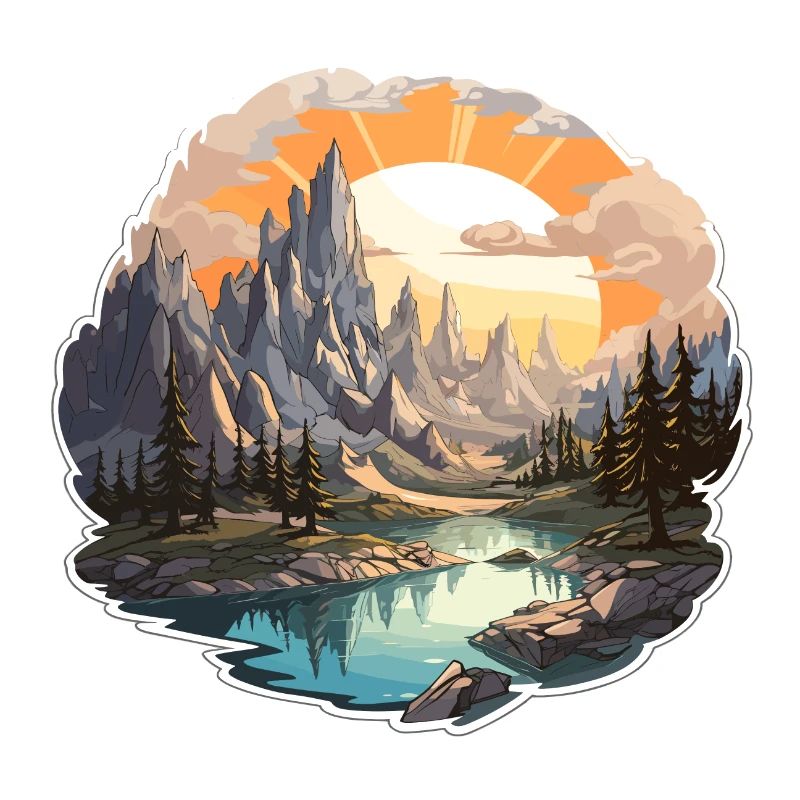 Landschaft - Illustration