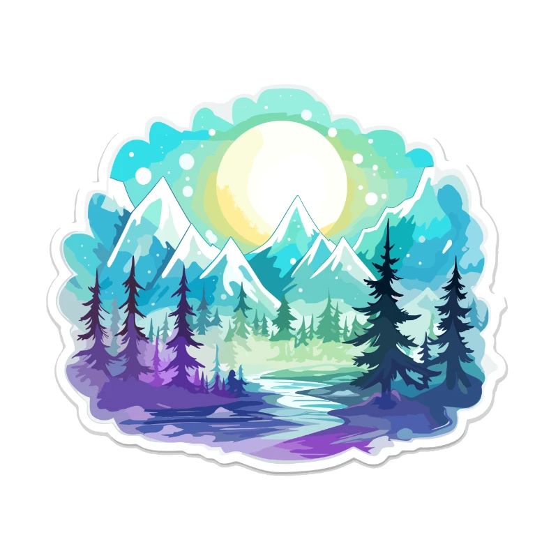 Landschaft - Illustration