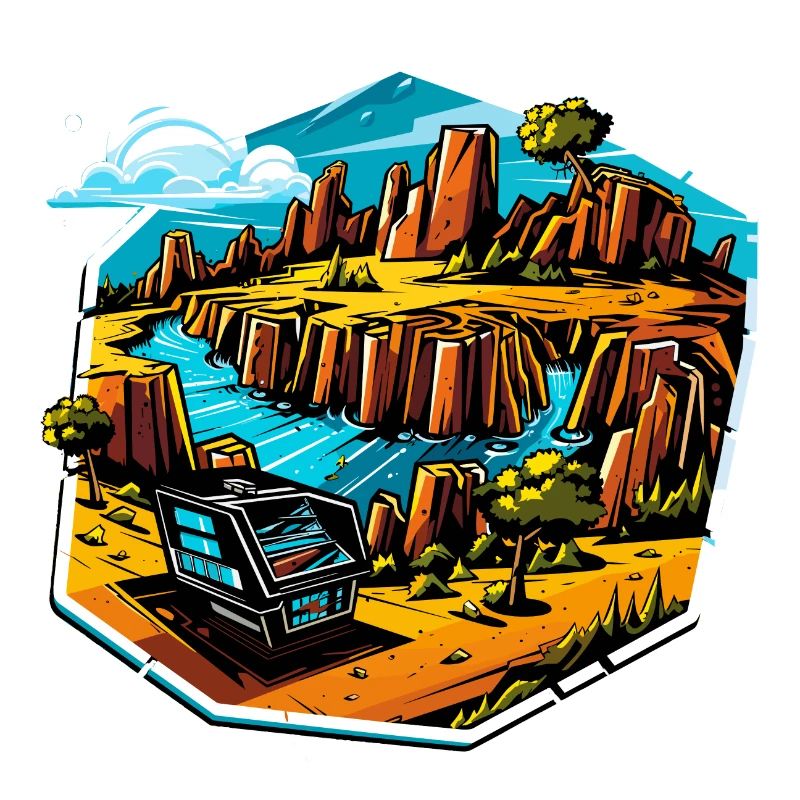 Landschaft - Illustration