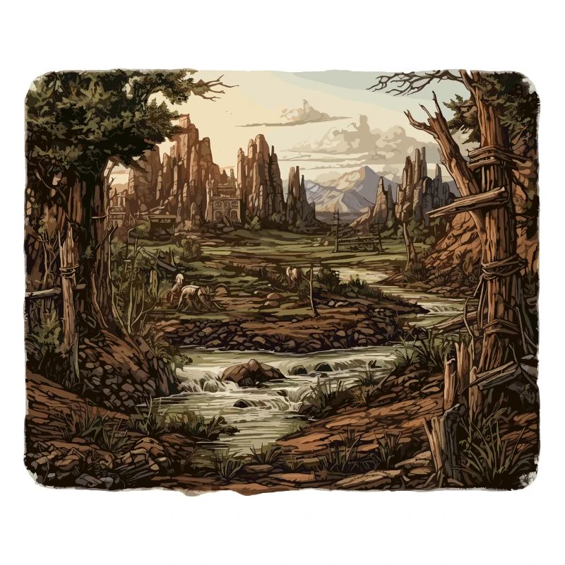 Landschaft - Illustration