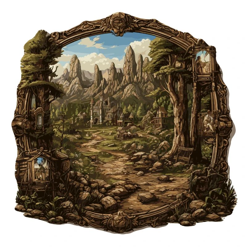 Landschaft - Illustration