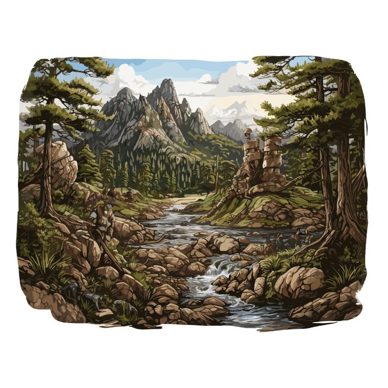 Landschaft - Illustration