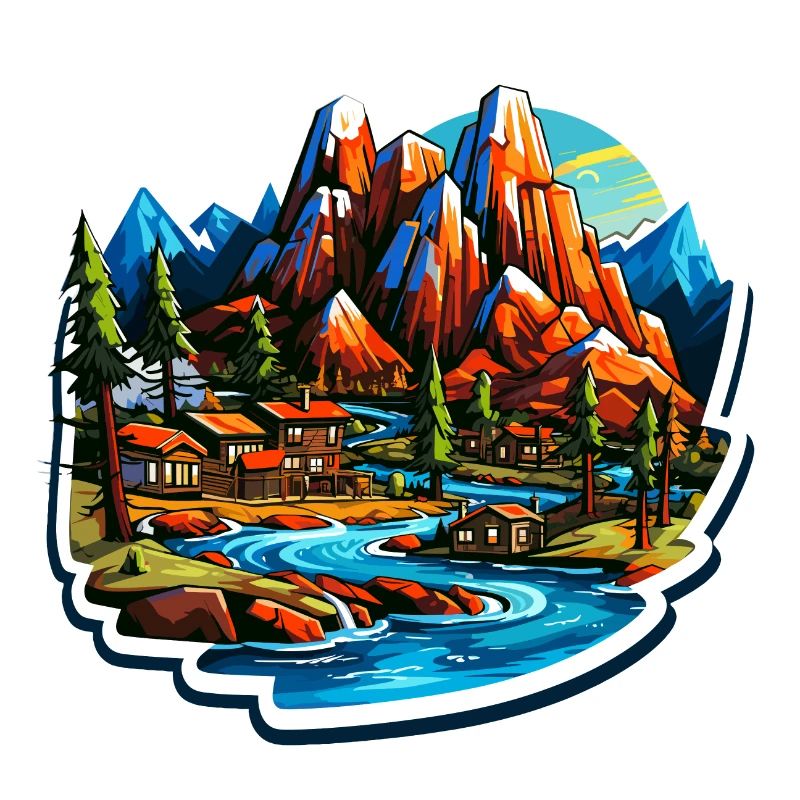 Landschaft - Illustration