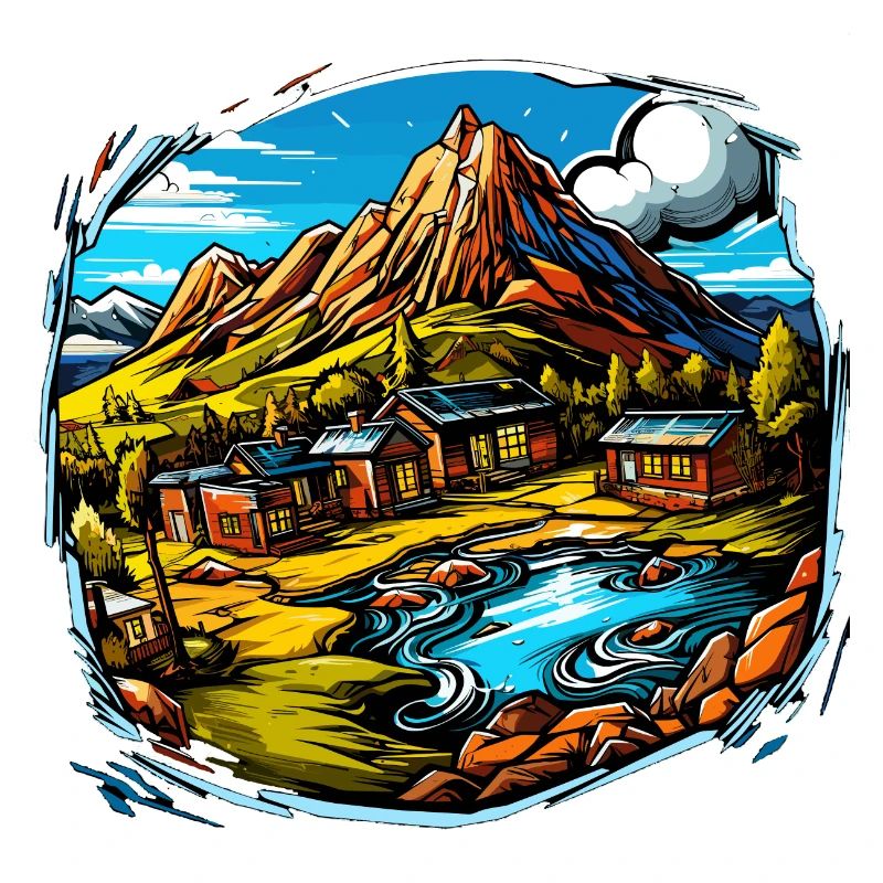 Landschaft - Illustration