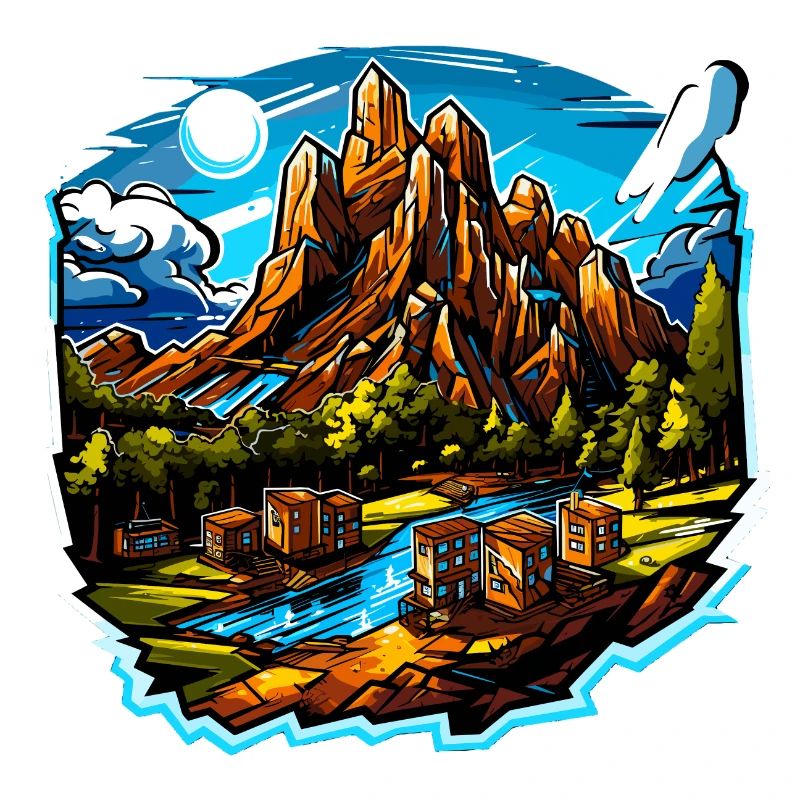 Landschaft - Illustration