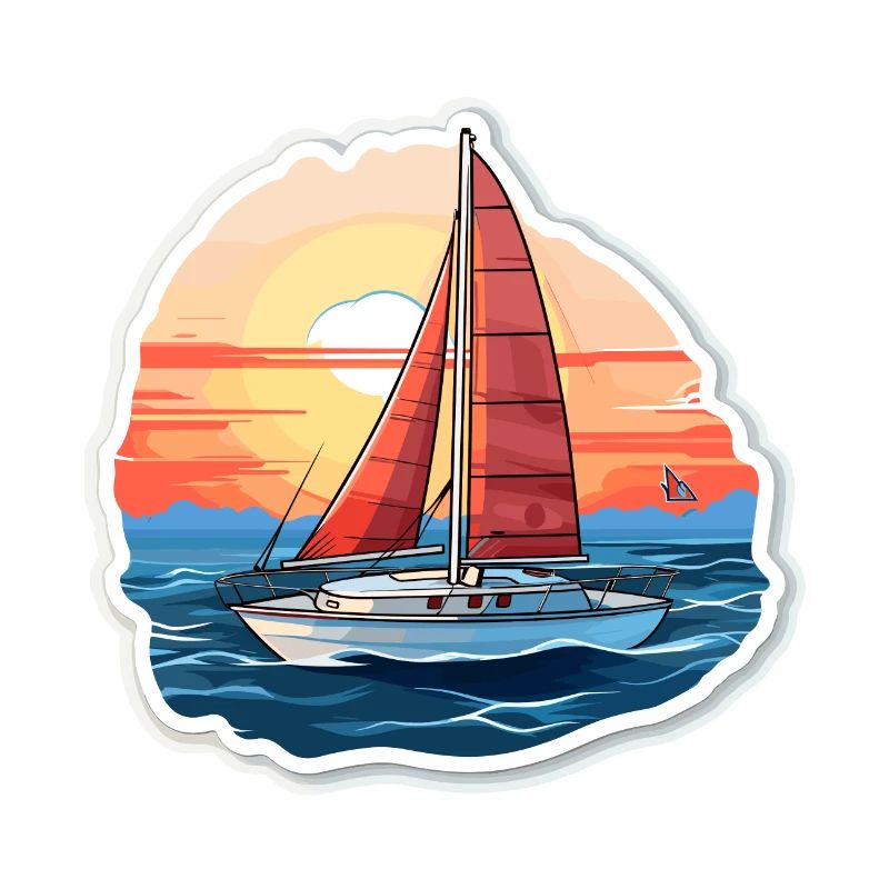 Segelboot - Illustration