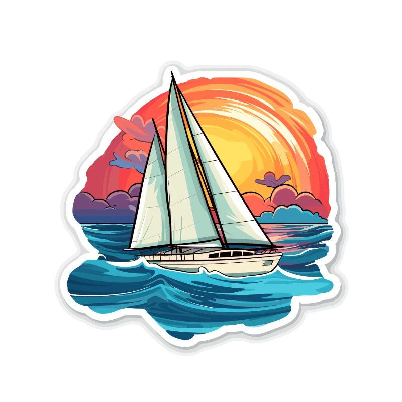 Segelboot - Illustration