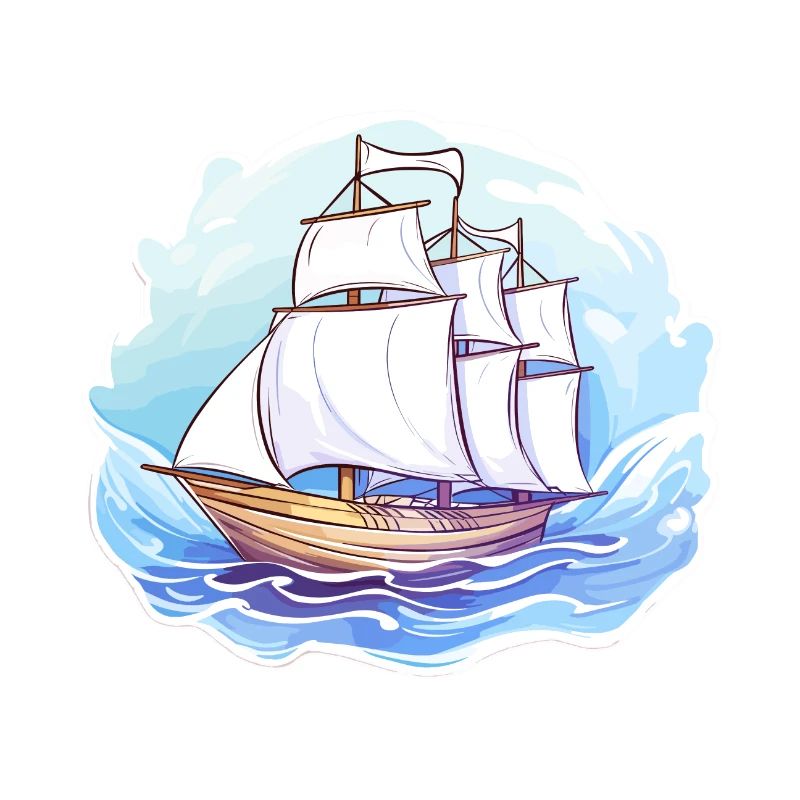 Segelboot - Illustration