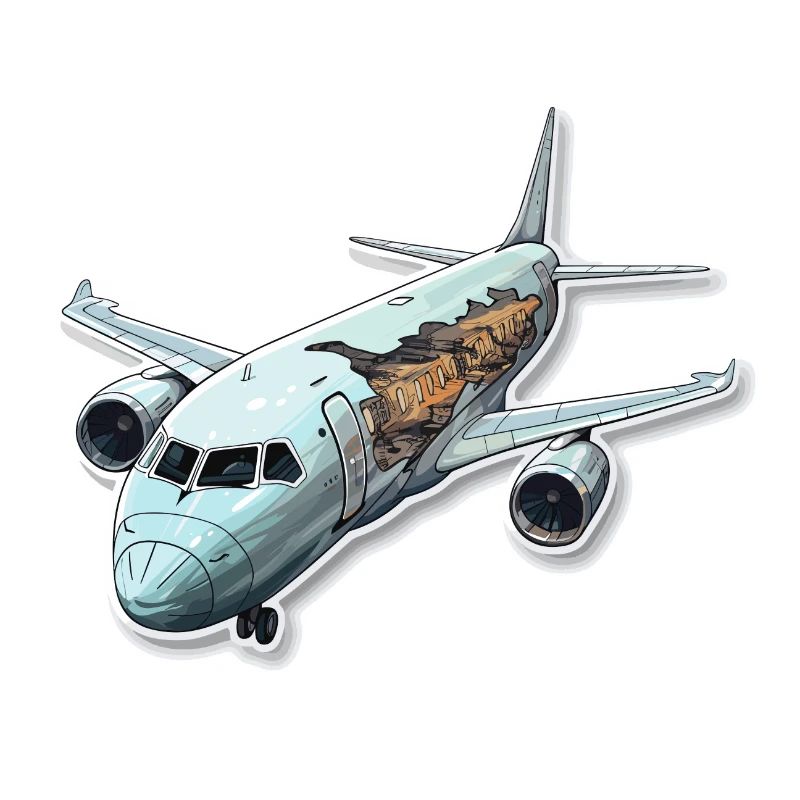 Flugzeug - Illustration