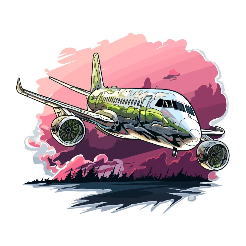 Flugzeug - Illustration