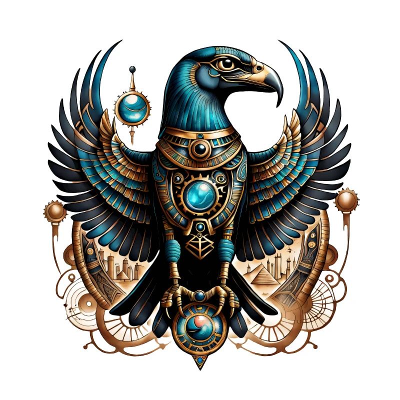 Horus, der Falkengott.