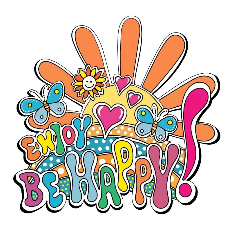 Bunte Freude Illustration