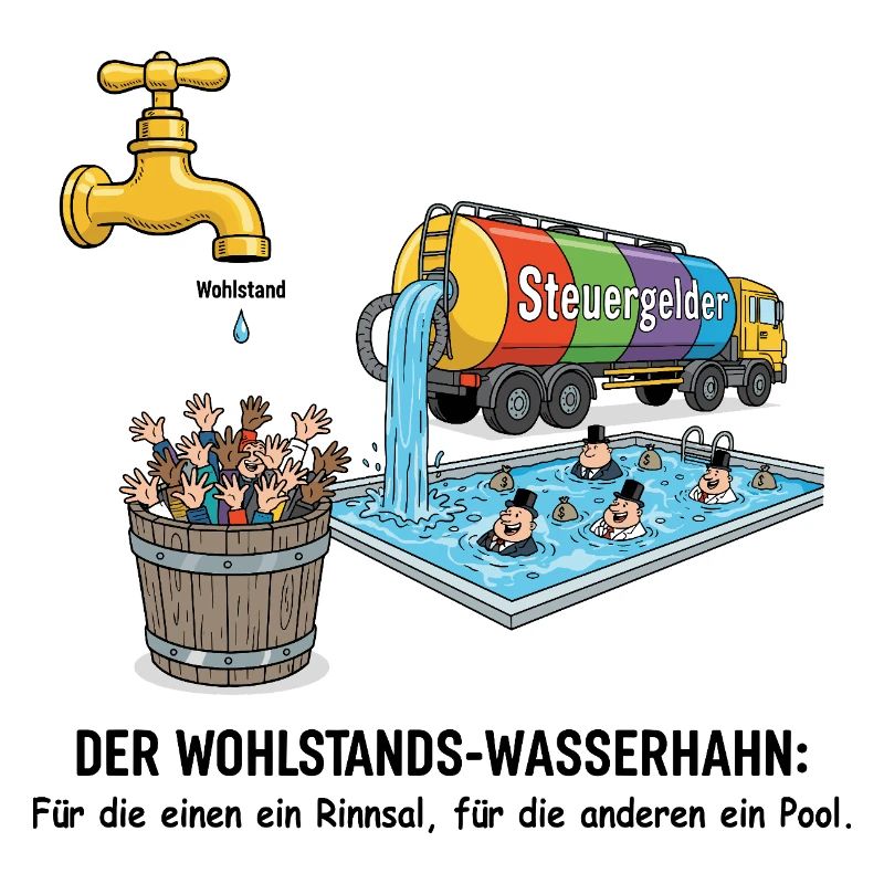 Der Wohlstands-Wasserhahn
