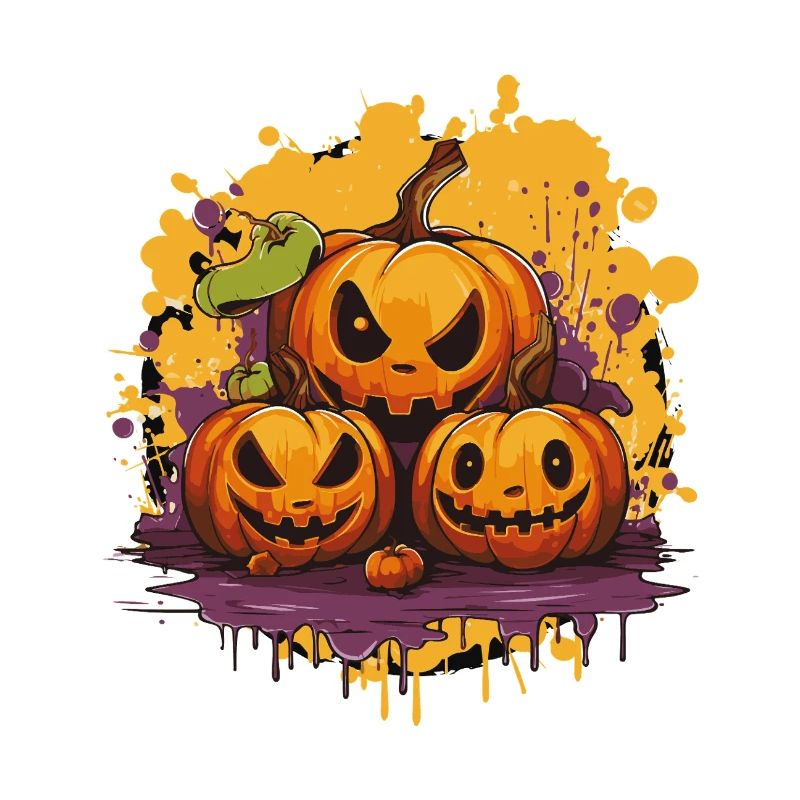 Kürbisbande Halloween Druck