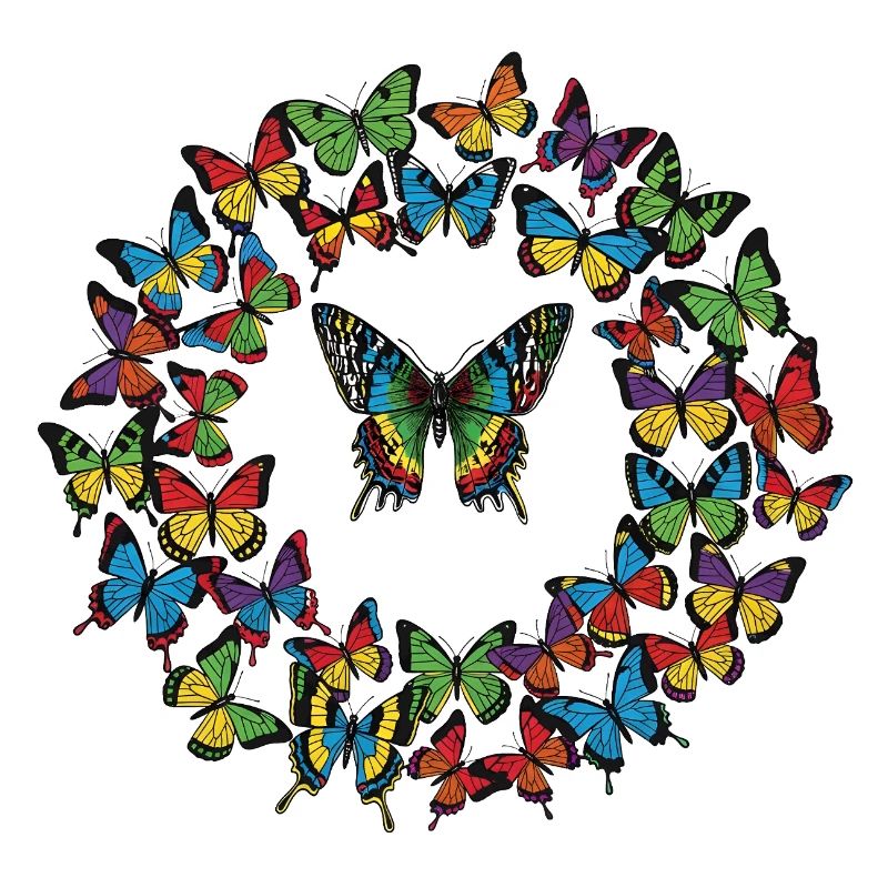 Regenbogenfalter Kreis