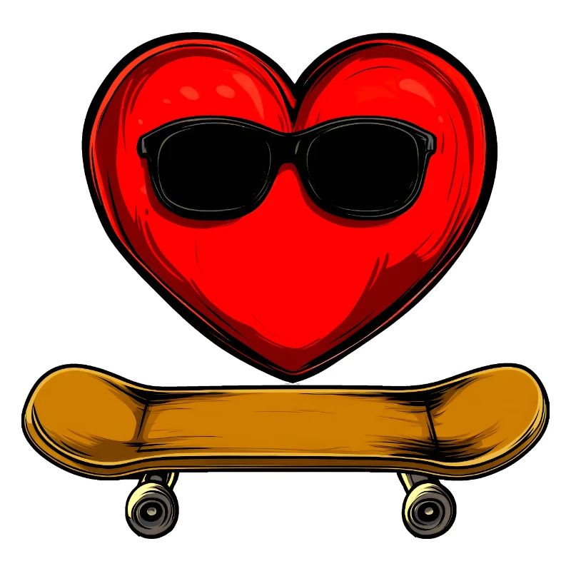 Skateboarder Herz