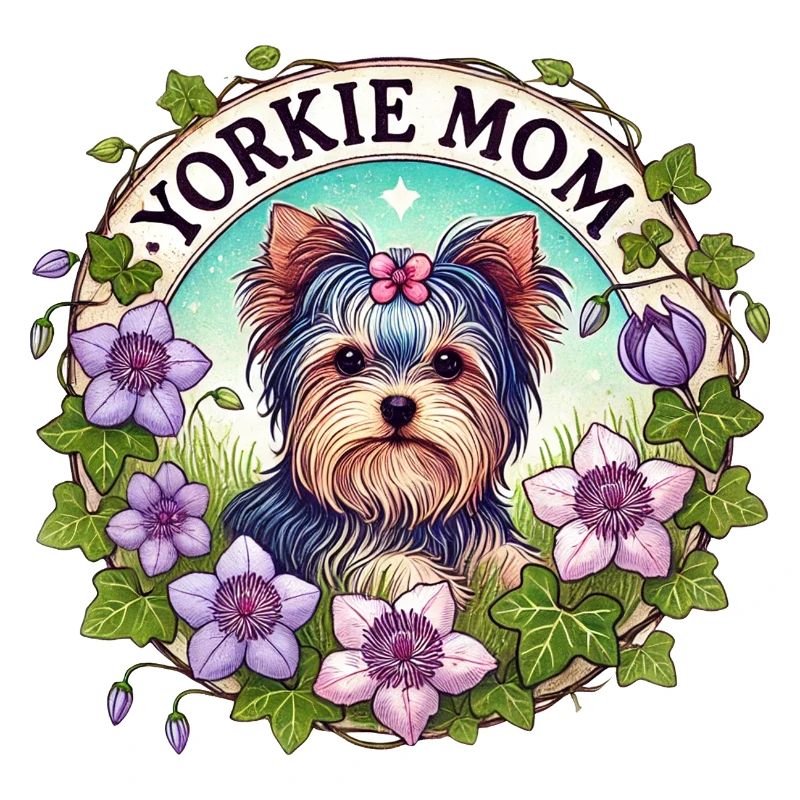 Yorkie Mom Blumenkreis