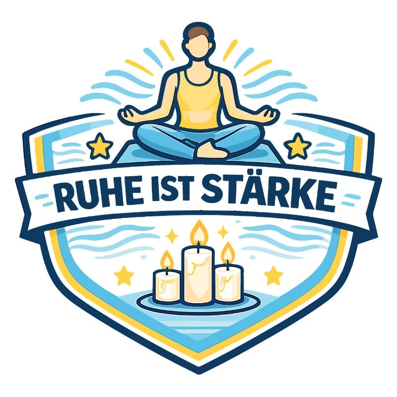 Ruhe Ist Stärke Meditationslogo