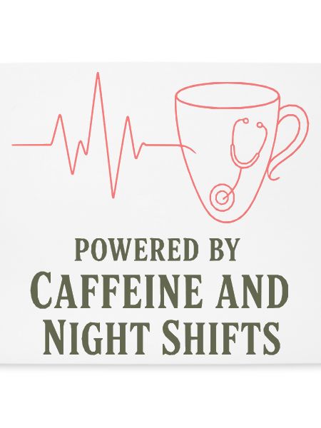 Kaffeeherz Stethoskop Motiv
