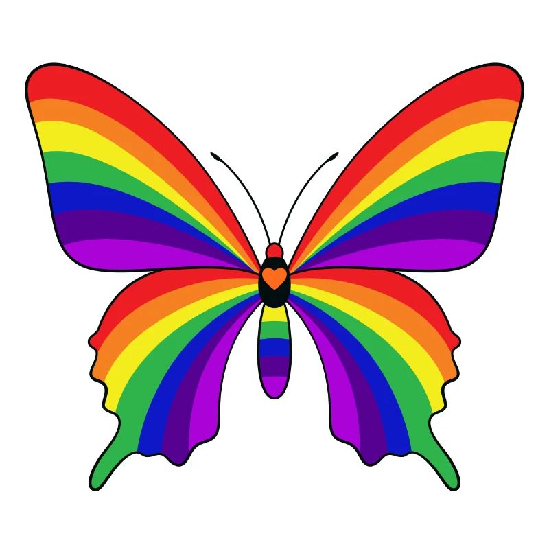 Regenbogen-Schmetterling