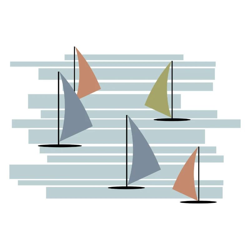 Abstrakte Windsurfer