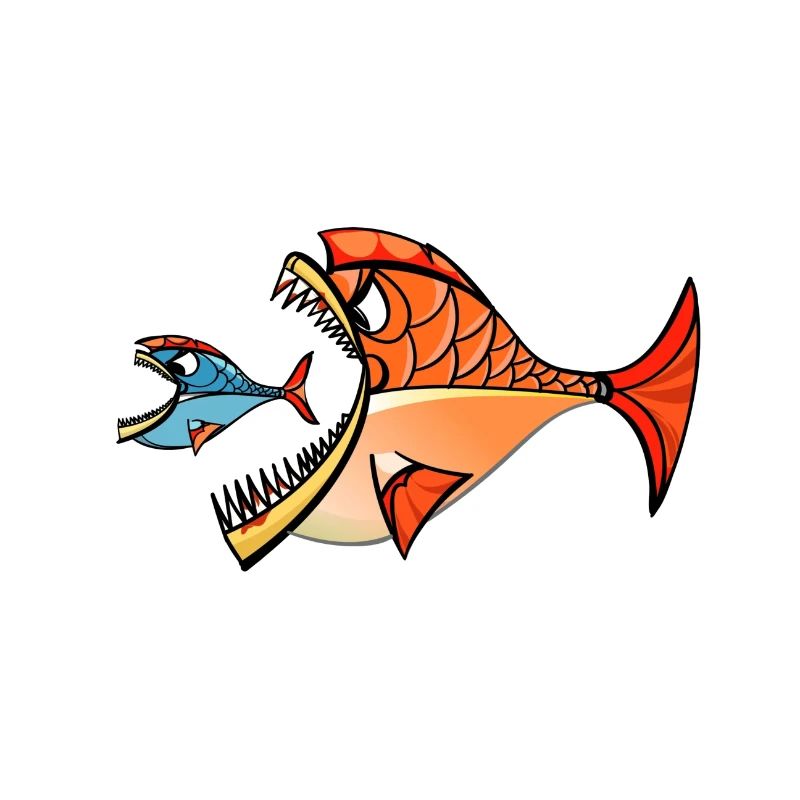 Zwei Piranhas