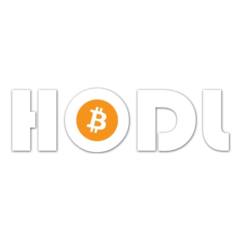 HODL Bitcoin Schriftzug