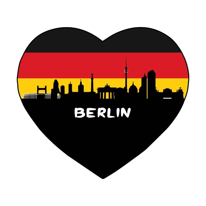 Flaggen-Skyline-Reise-Andenken Berlin-Deutschland