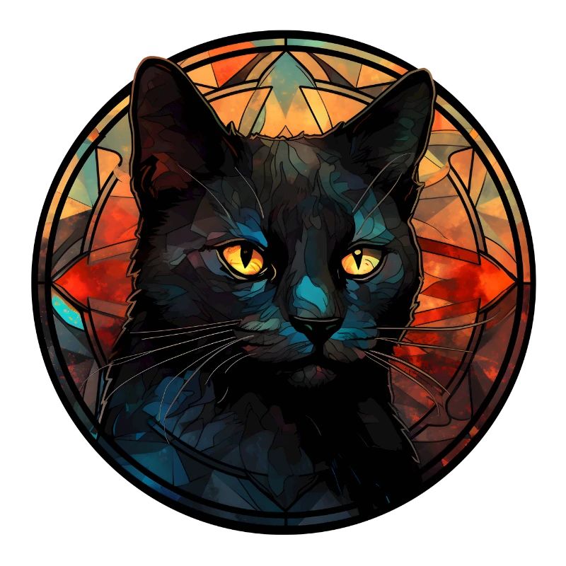 Bombay Katzenrasse Aquarellglas