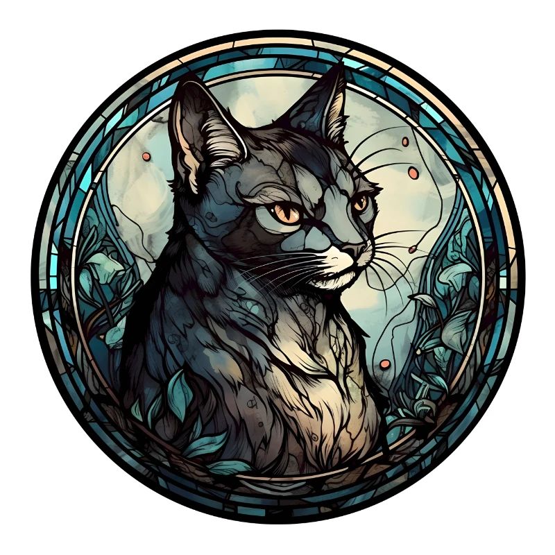 Minskin Katzenrasse Aquarellglas