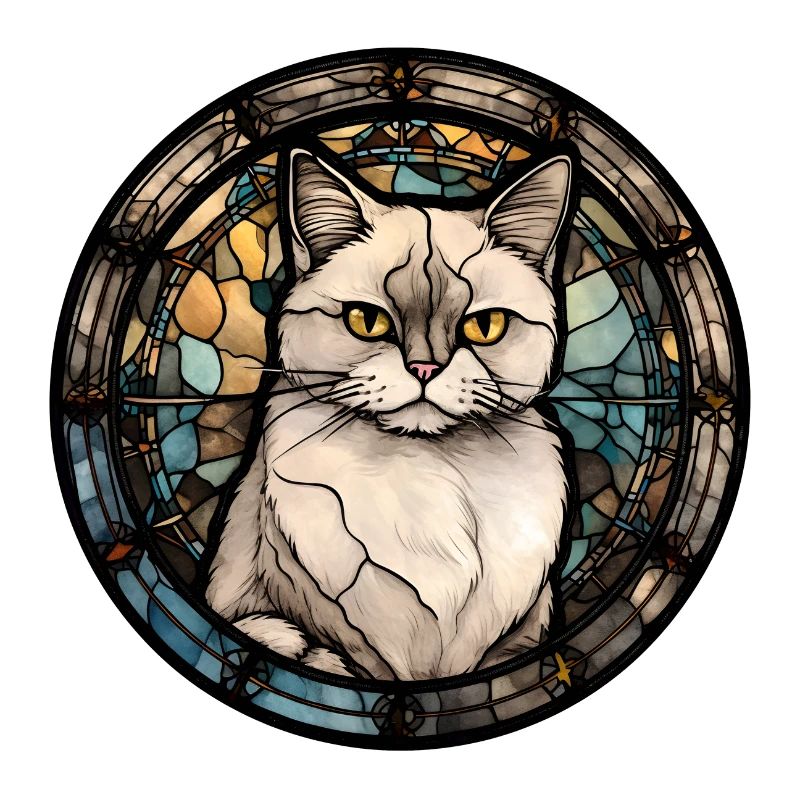 Munchkin Katzenrasse Aquarellglas