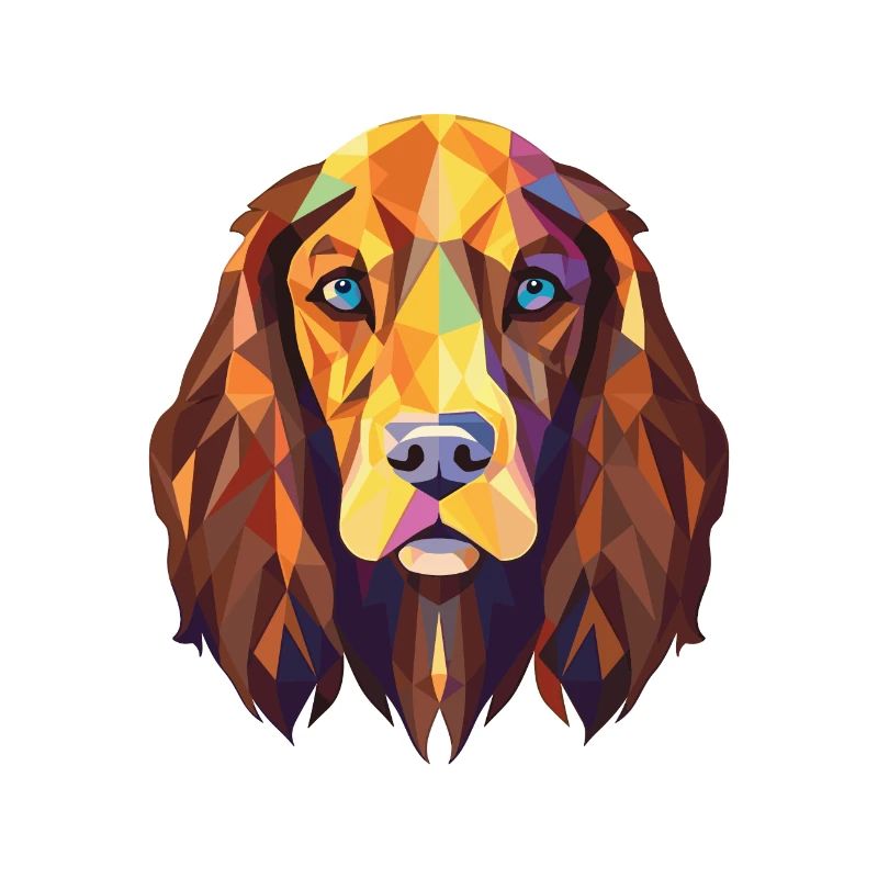 Russische Spaniel-Hunderasse Aquarell-Illustration