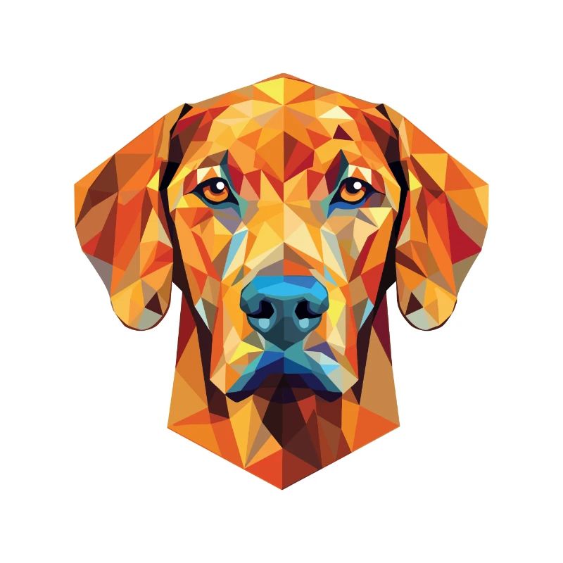 Rhodesian Ridgeback Hunderasse buntes Aquarell