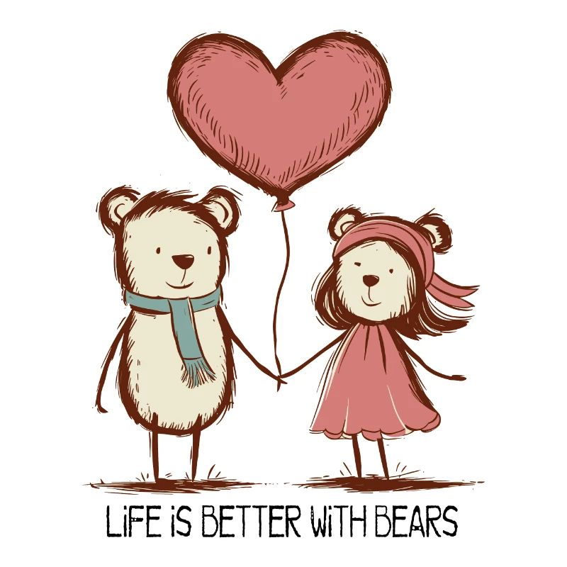 Bears, Lovers, Stick Figures, Couples, Animals