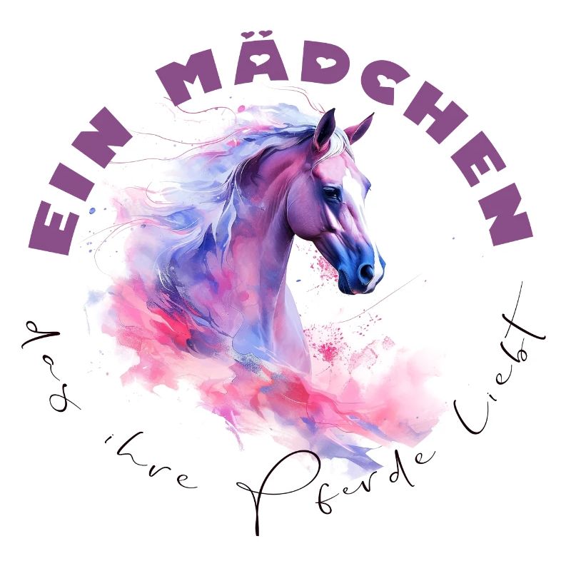 Mädchen-Pferde-T-Shirts Geschenkidee