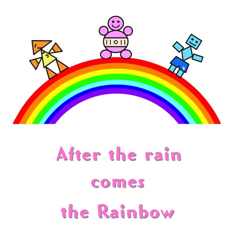 Nach dem Regenregenbogen-Arc