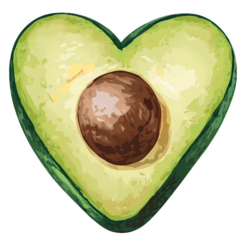 Avocado Herz Essensliebhaber