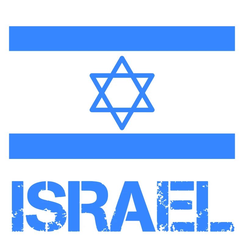 Flagge Israels mit Davidstern