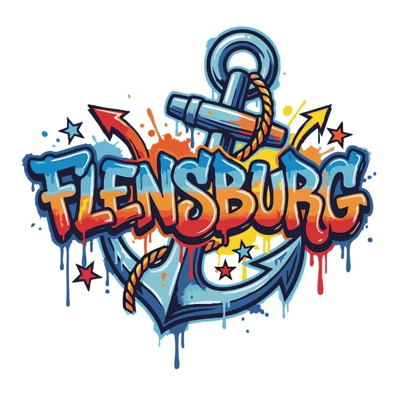 Flensburg Graffiti mit Anker