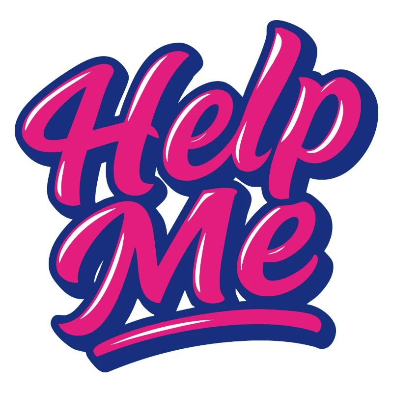 Help Me Neon Script