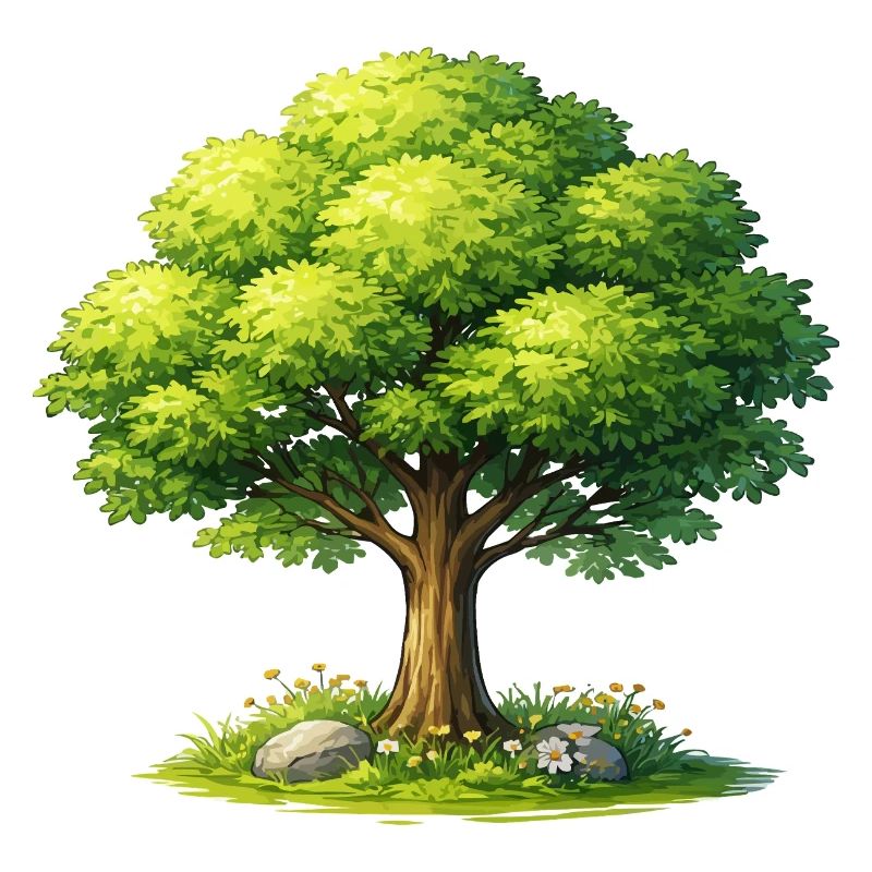 Baum im Sonnenlicht 