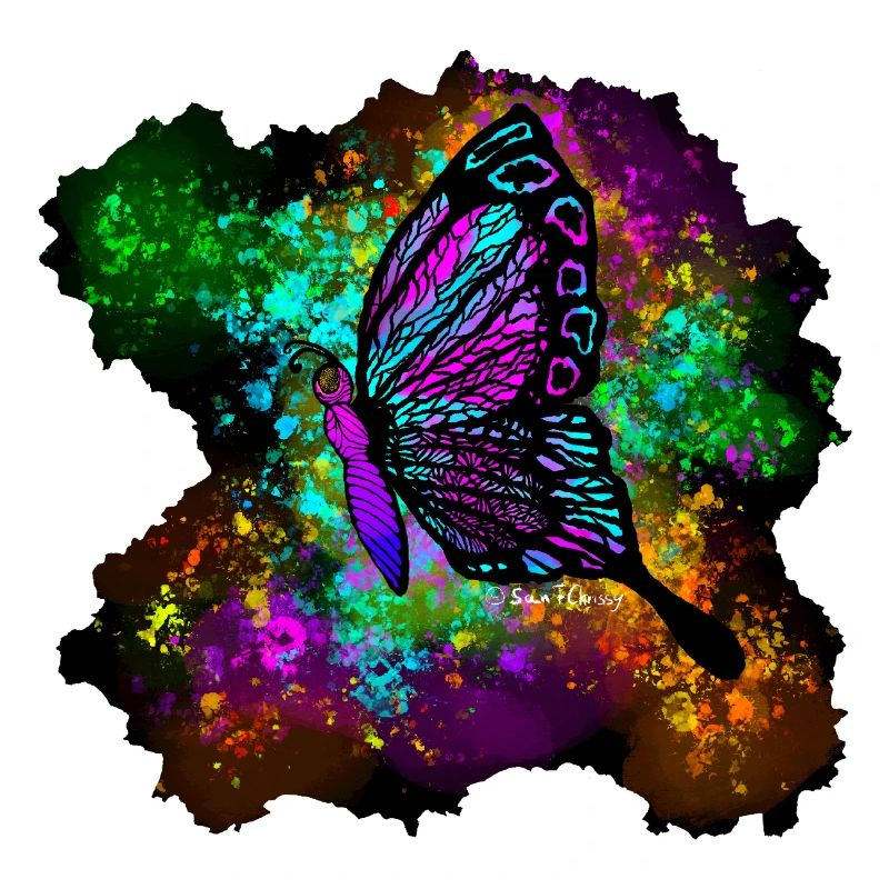 Sprenkel-Schmetterling