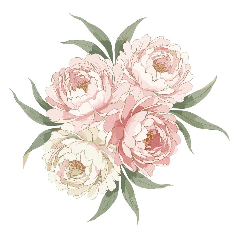 Pfingstrosen Bouquet in Rosa