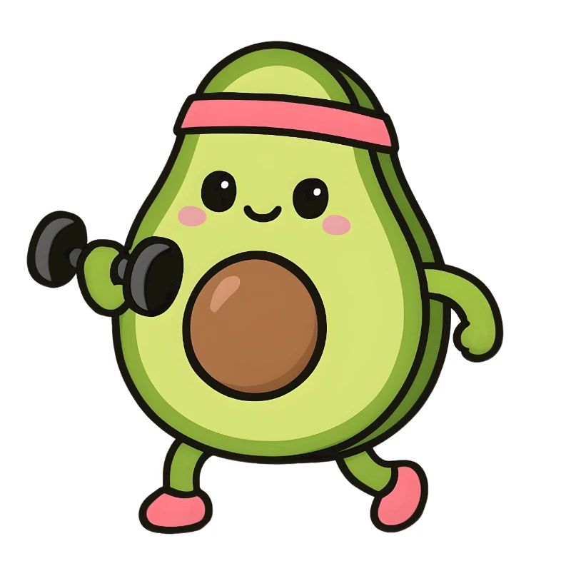 Avocado beim Fitness