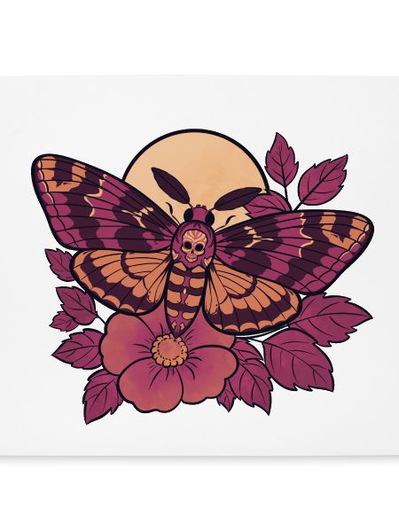 Schädelmotten-Mond-Floral