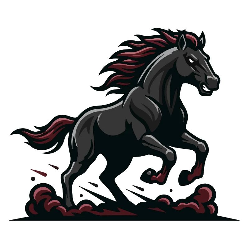 Mitternachtsgalopp Schwarze Pferde-Truppe