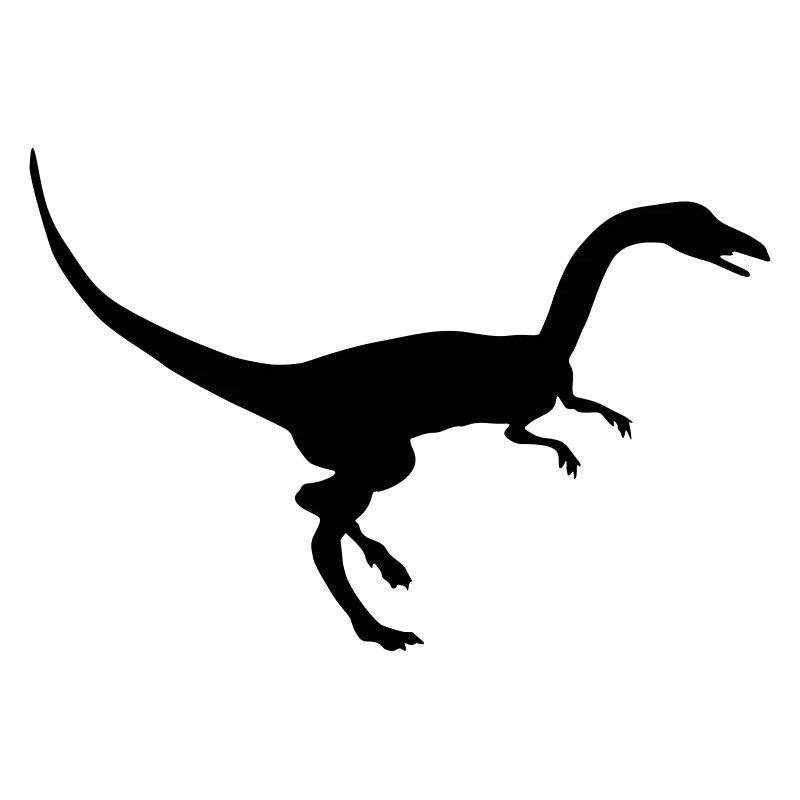 Coelophysis dinosaurier silhouette