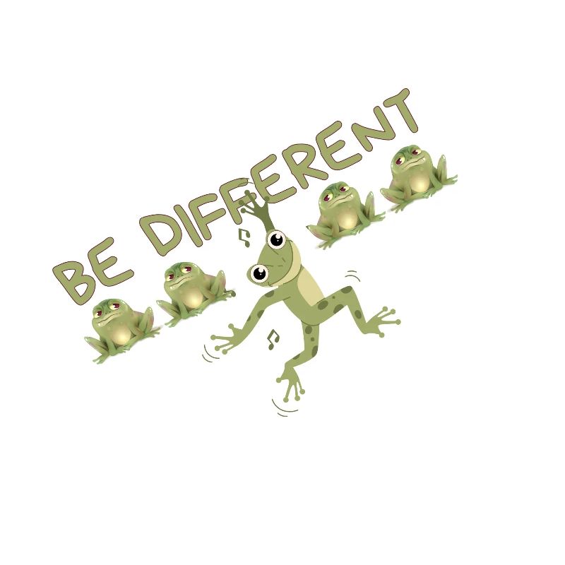 BE DIFFERENT Frog