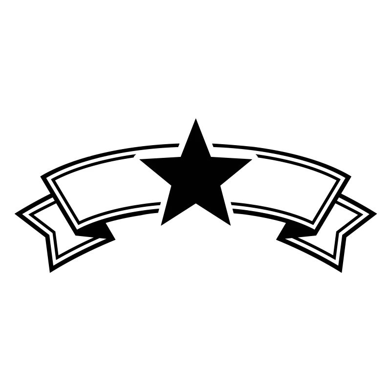 Stern banderole Linie